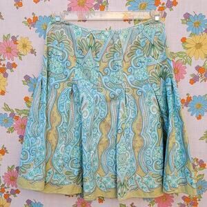 Talbots cotton mini blue and